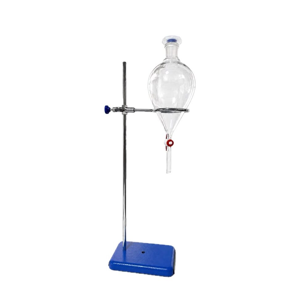 1000 ml Teflon Musluklu Armudi Tip Ayırma Hunisi Seti